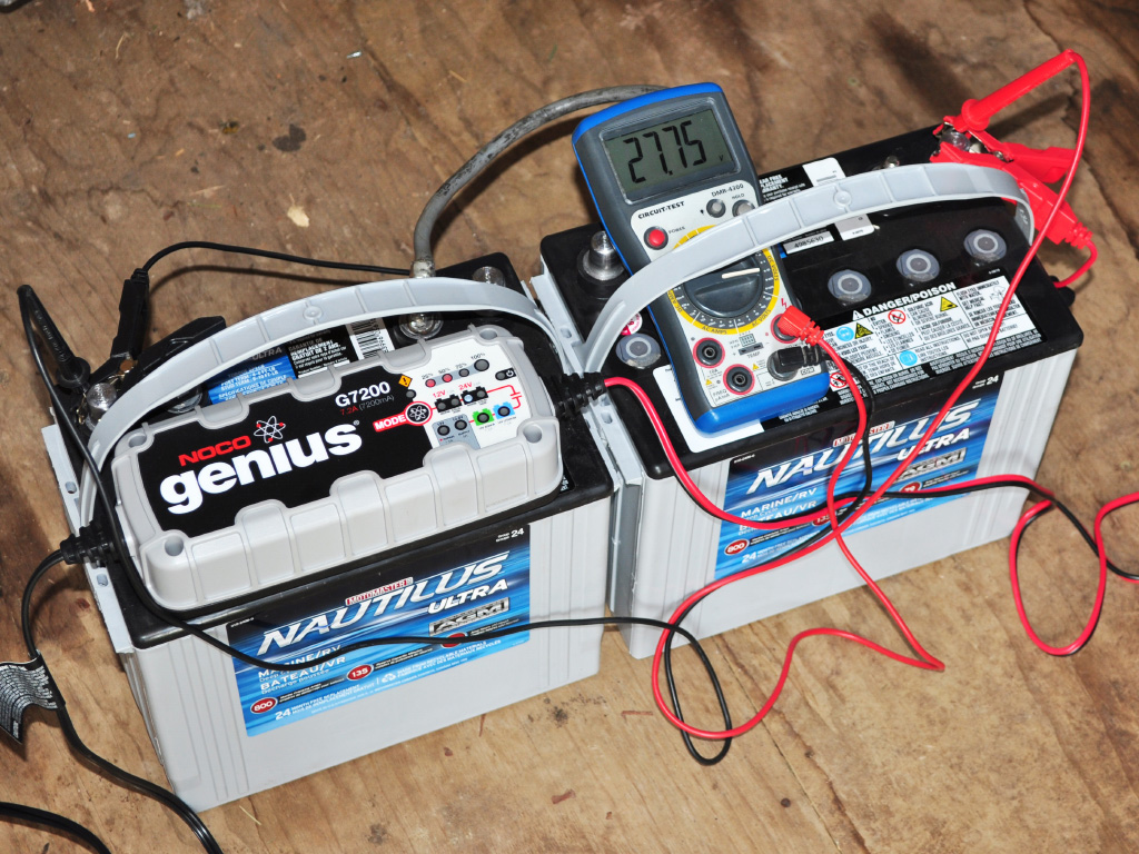 YardMule Electric Tractor - 24 volt battery bank